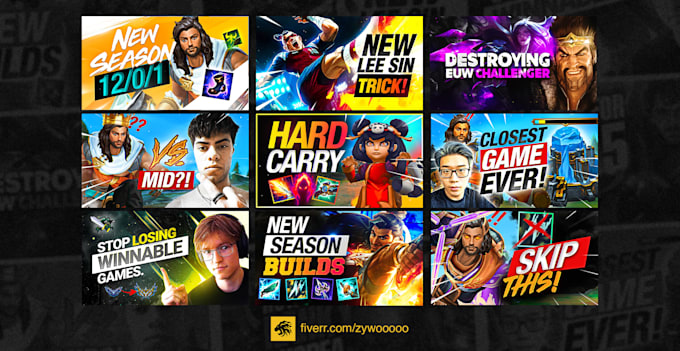 design gaming thumbnails for youtube