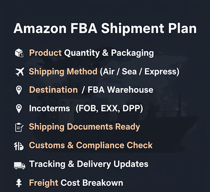 create fba shippment plan  and bulk shipping plan for amazon