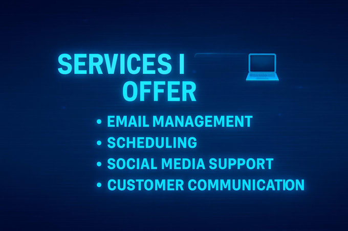 be your reliable virtual assistant for social media, email, and scheduling tasks