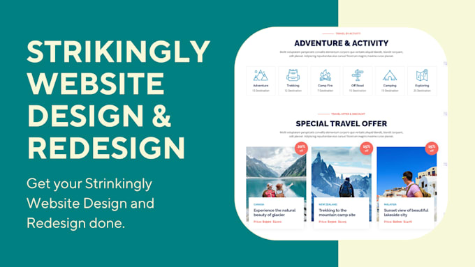 design strikingly website, strikingly website redesign with strikingly