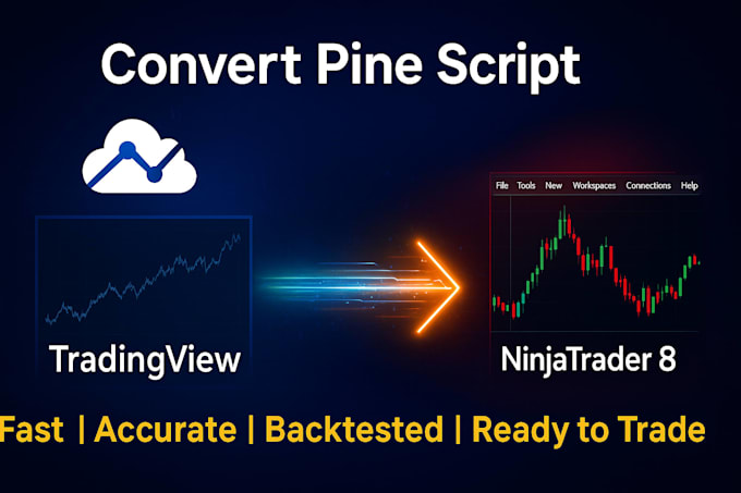 convert your tradingview pine script into a ninjatrader 8 bot or indicator