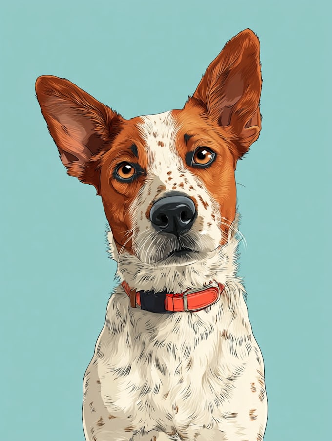 draw disney style pet portrait