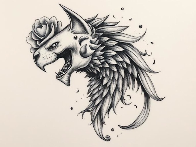 create unique realism tattoo design with my style
