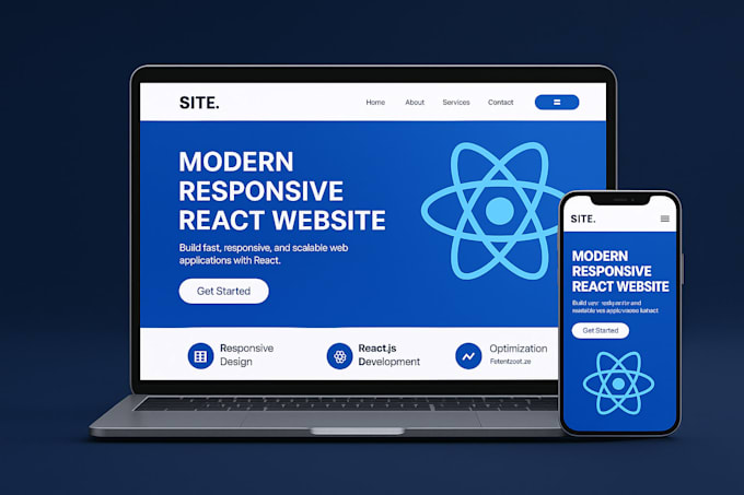 develop modern responsive react website development for business growth