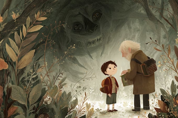 create awesome children story book illustrations