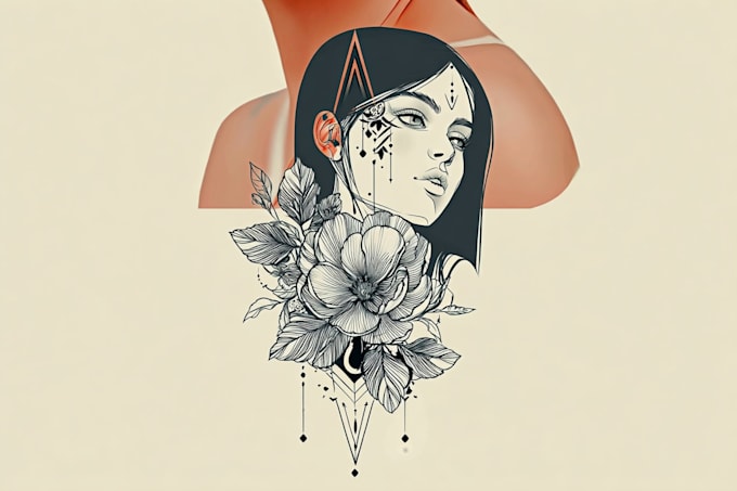 create a minimalist tattoo design