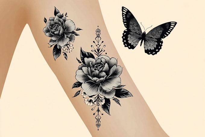 do novel art and minimalist tattoo design