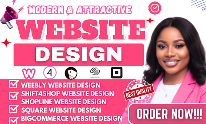 do weebly shopline shift4shop bigcommerce website design square online store
