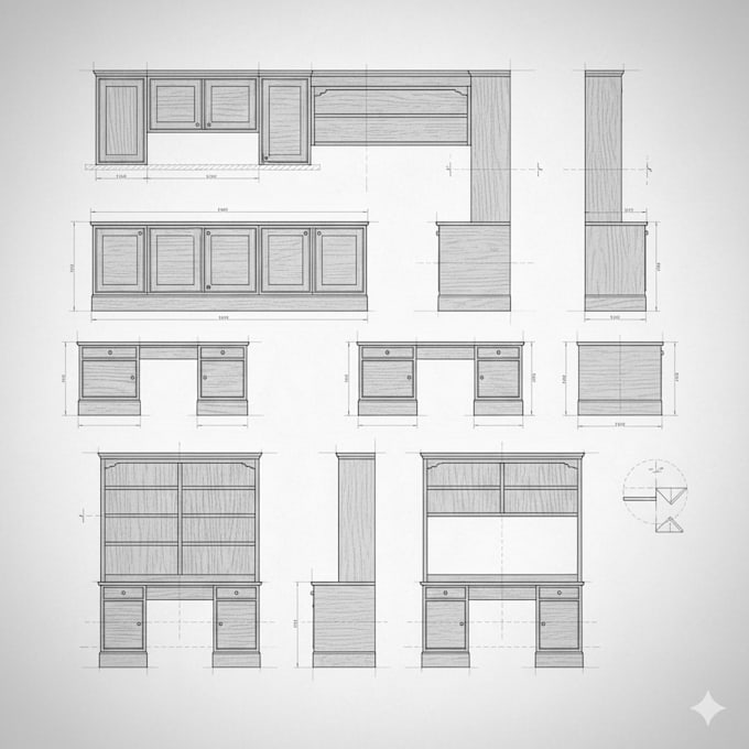 Do millwork, furniture, casework shop drawing for interior ...