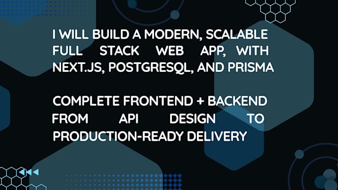 build a modern full stack web app using nextts and postgresql