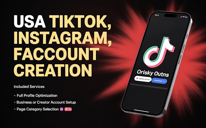create usa tiktok, usa facebook, usainstagram optimization, warm up tiktok