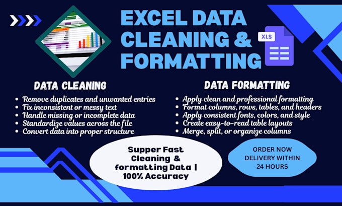 clean up messy excel data for local shops and businesses