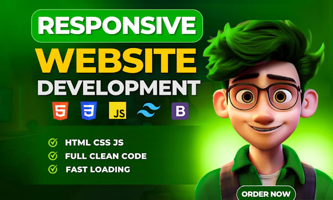 design awwward wining HTML static website or landing page
