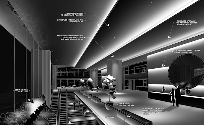 create facade and interior lighting renders using photoshop