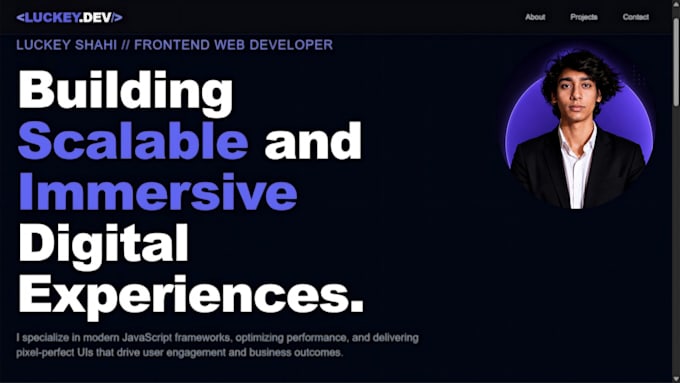 develop a premium, responsive website using HTML, CSS and js