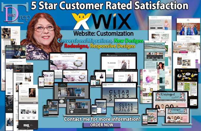 expertly create, build, redesign, add, update or fix your wix website