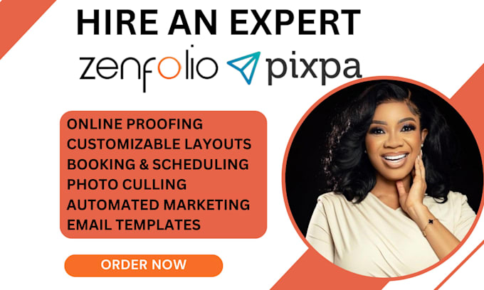 design a stunning zenfolio or pixpa photography website that sells your work