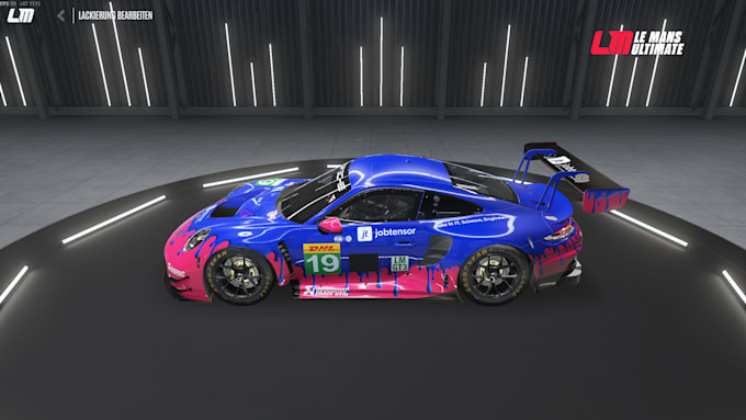 create custom livery design for lemans ultimate lmu and iracing