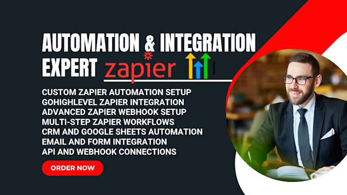build zapier automations, gohighlevel integration and webhooks zapier expert