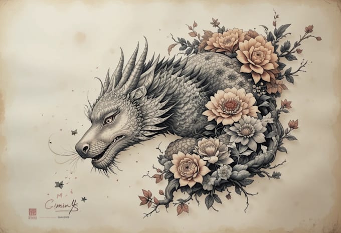 making a traditional japanese irezumi tattoo