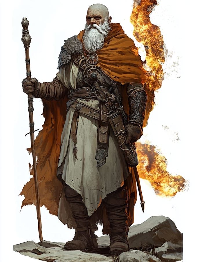 do fantasy dnd character illustration