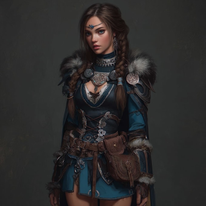 draw creepy style fantasy character art