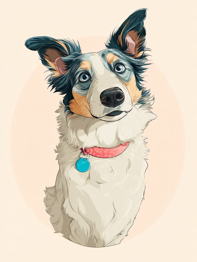 draw disney pet portrait