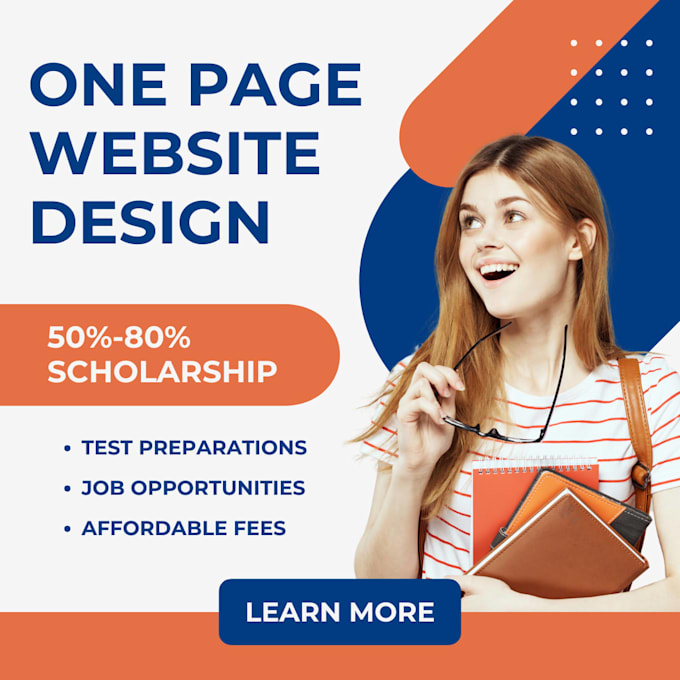 design responsive single page, one page wordpress website
