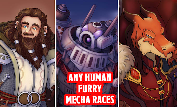 draw dnd character art, fantasy character illustration
