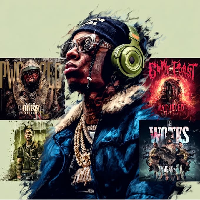 Design stunning rap album cover and hip hop mixtape art or single art ...