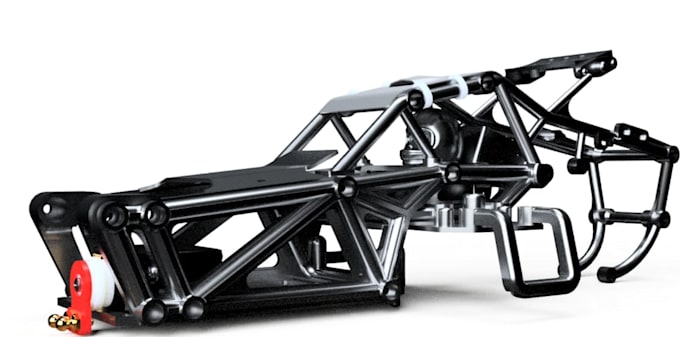 Make 3d automotive chassis,car frame,mechanical part,step,sheet metal ...