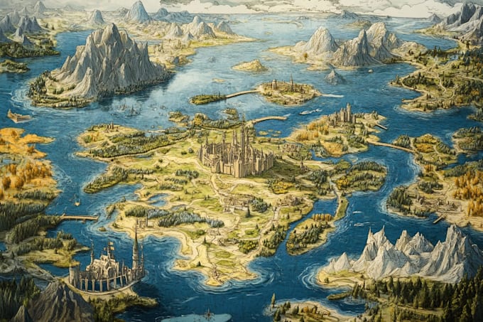Create a professional fantasy map for you by Elissaquinn_ | Fiverr