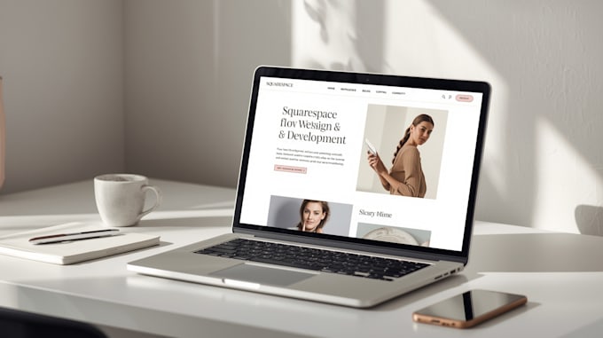 design or redesign your squarespace website with SEO and mobile friendly layout
