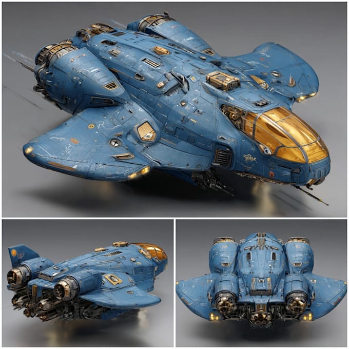 draw high quality spaceship concept