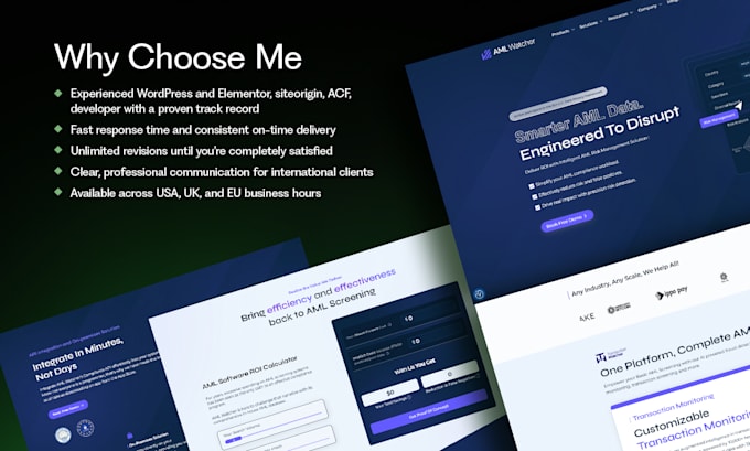 design a clean, responsive, and modern wordpress website