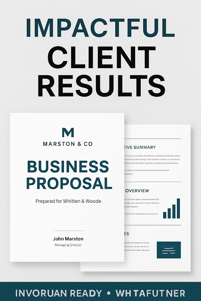 create a professional business proposal or company profile template