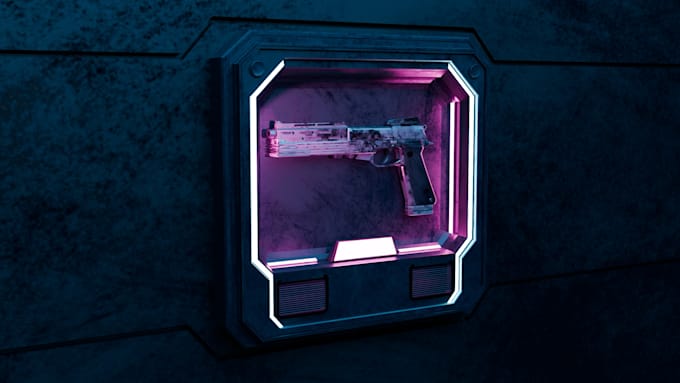 do 3d cyberpunk, retrofuturistic, synthwave, sci fi, neon