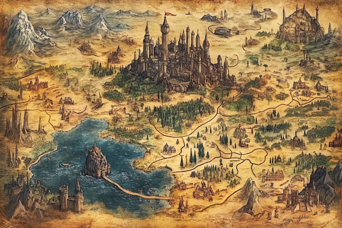 draw your fantasy novel or dnd map