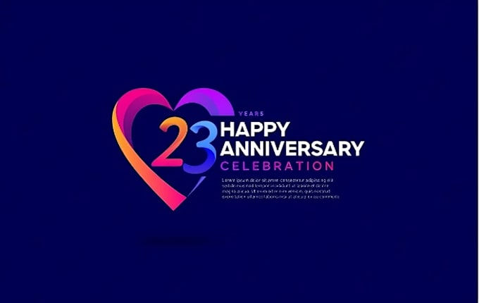 make elegant anniversary celebration event logo design