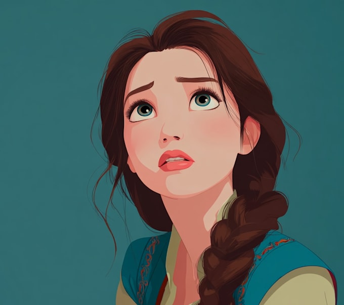 draw your portrait in disney style