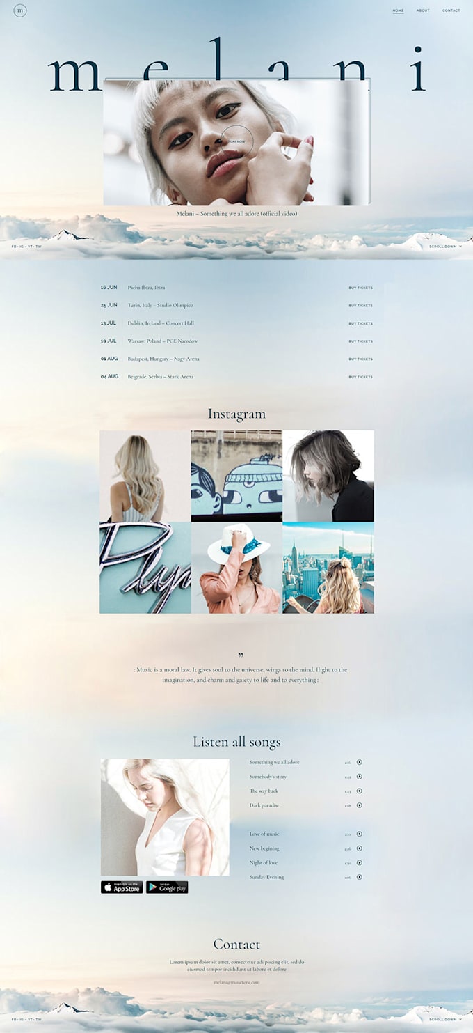 build music club band website