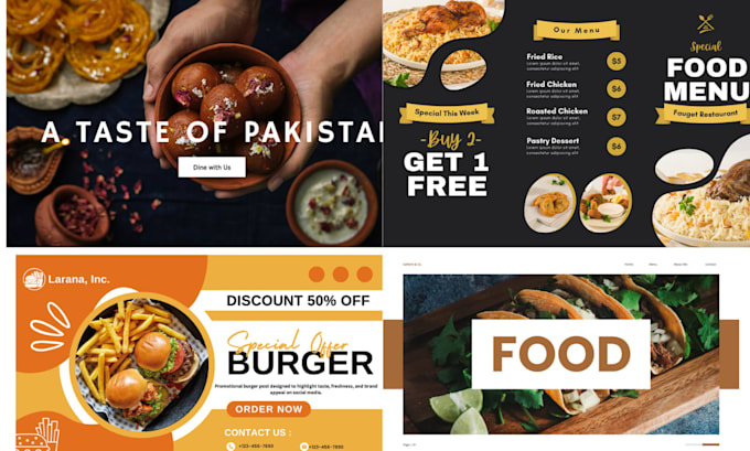 design social media post for your restaurants