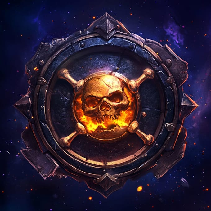 draw a fantasy game logo