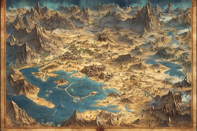 make a fantasy map for fantasy novels board game