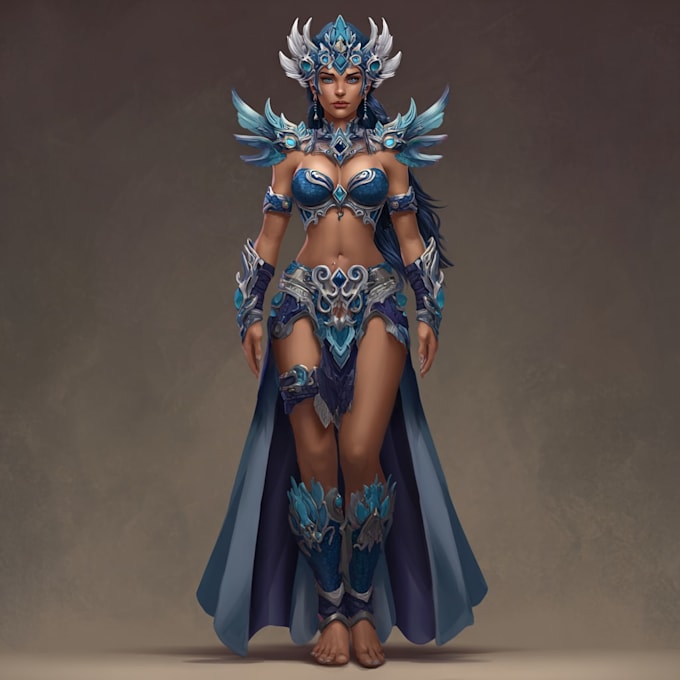 draw a fantasy illustration and design