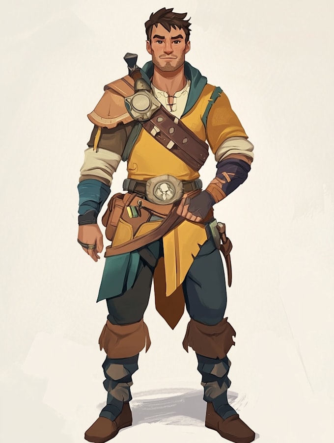 do game character art, 2d game character art