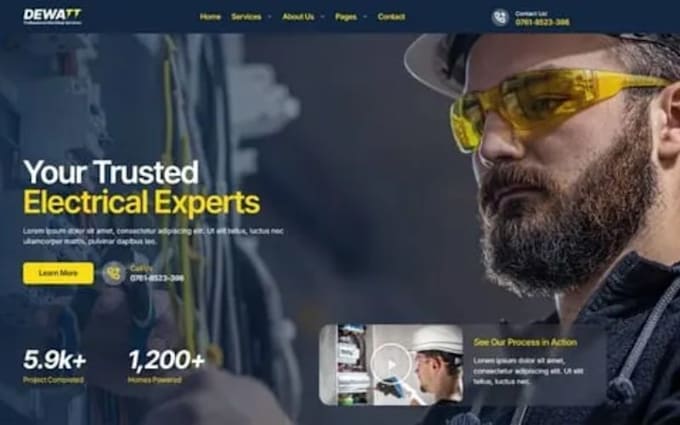 design squarespace solar installer website green energy website electrician site
