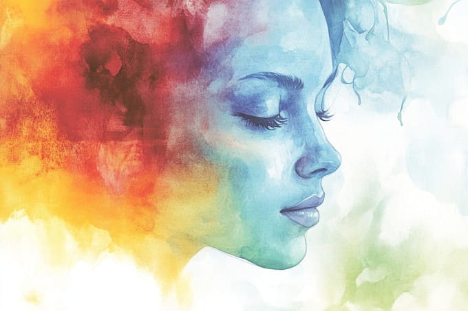 draw handmade watercolor illustration