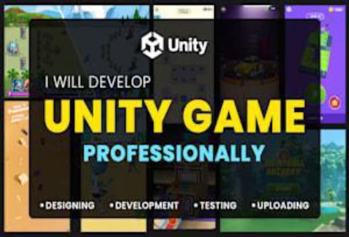 develop 3d,2d, simulation mobile game development with unity