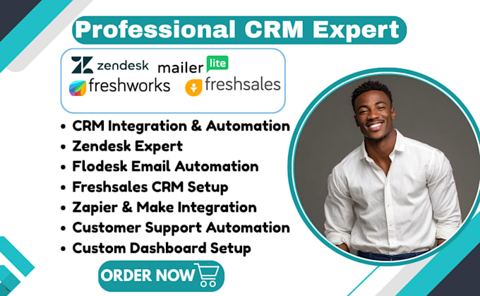 setup zendesk flodesk freshsales freshdesk gorgias crm workflow integration
